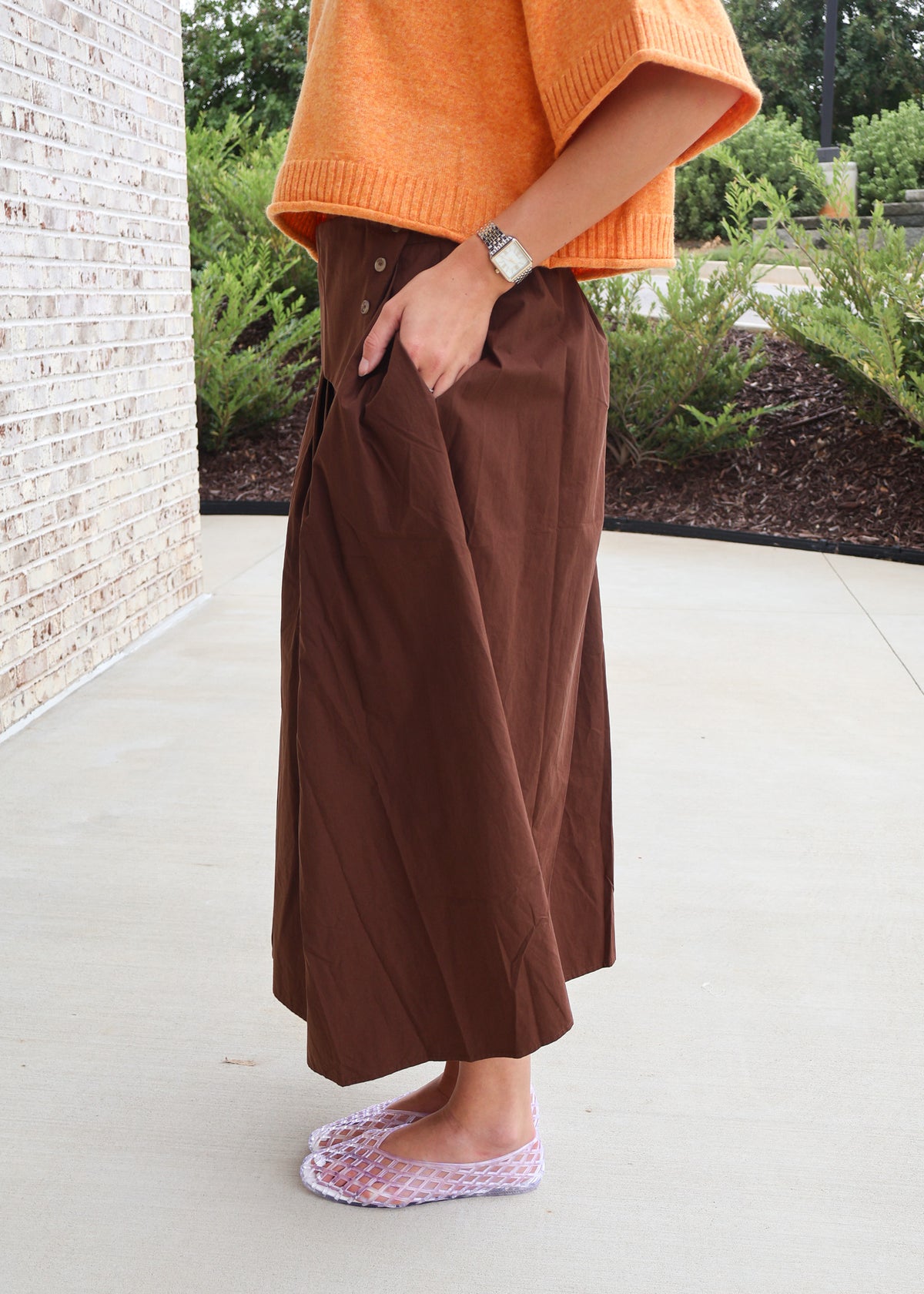 Carlisle Wrap Pleated Skirt