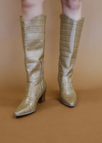 Kirby Croc Knee Boot