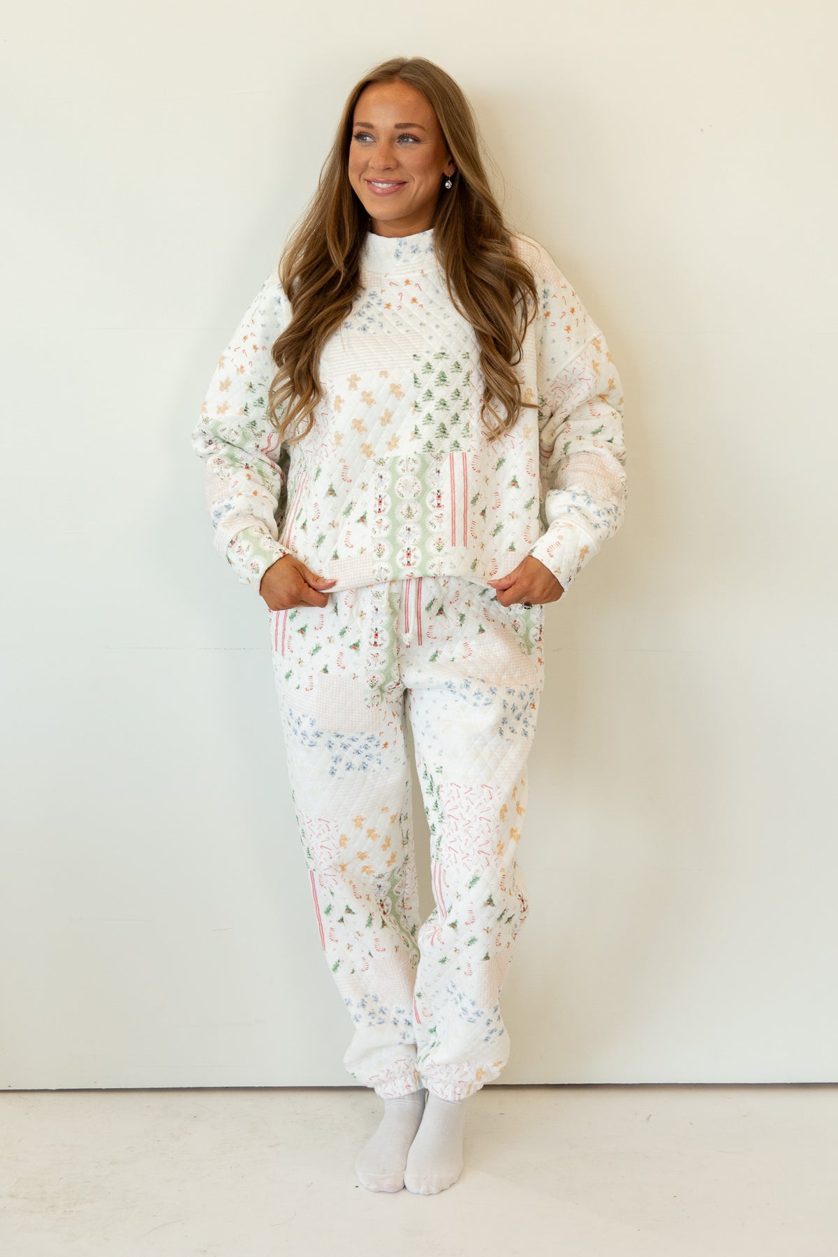 Winter Wonderland Quilted Joggers