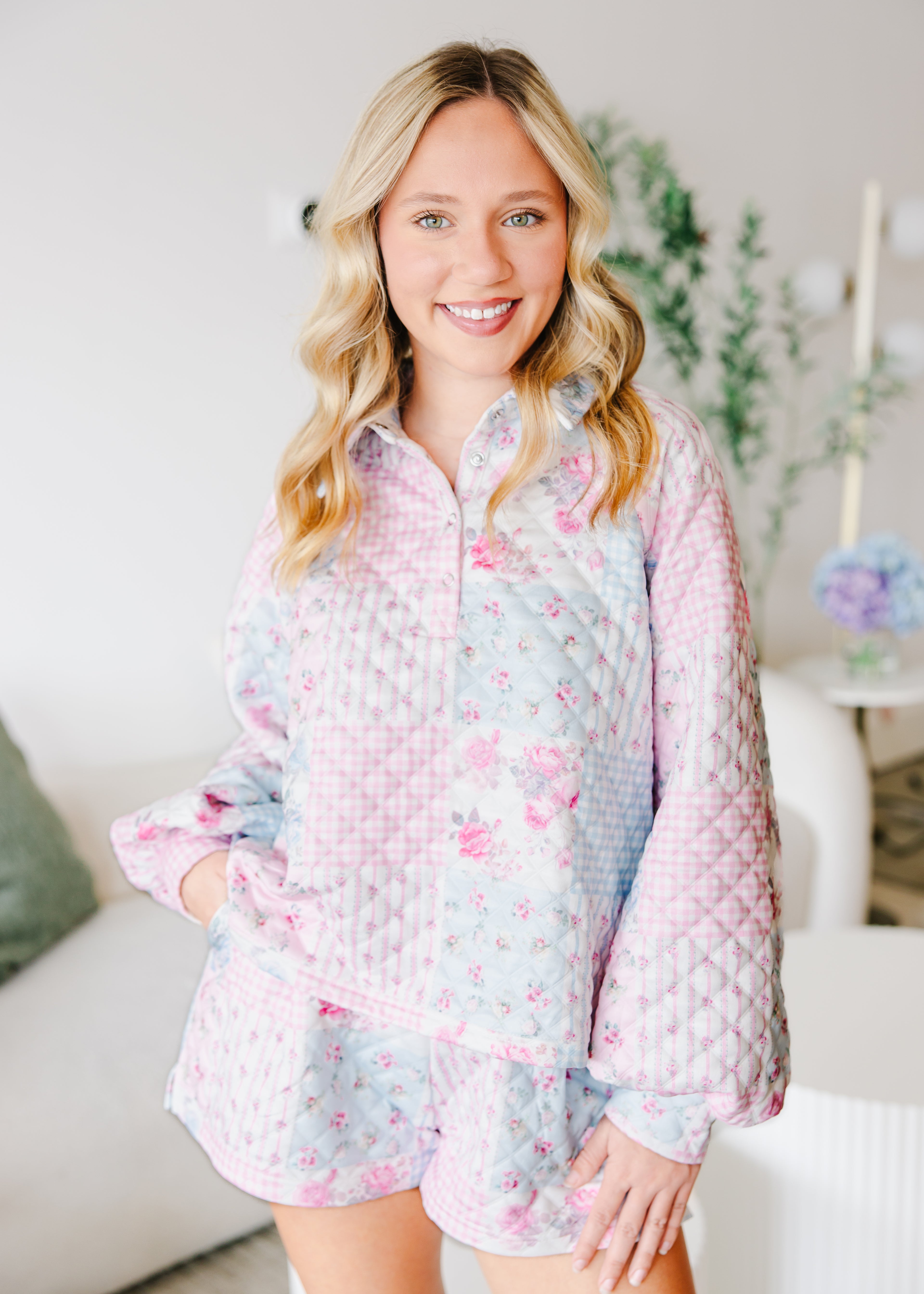 Rosie Pastel Patchwork Quilted Lounge Set