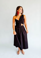Vivica One-Shoulder Cutout Dress