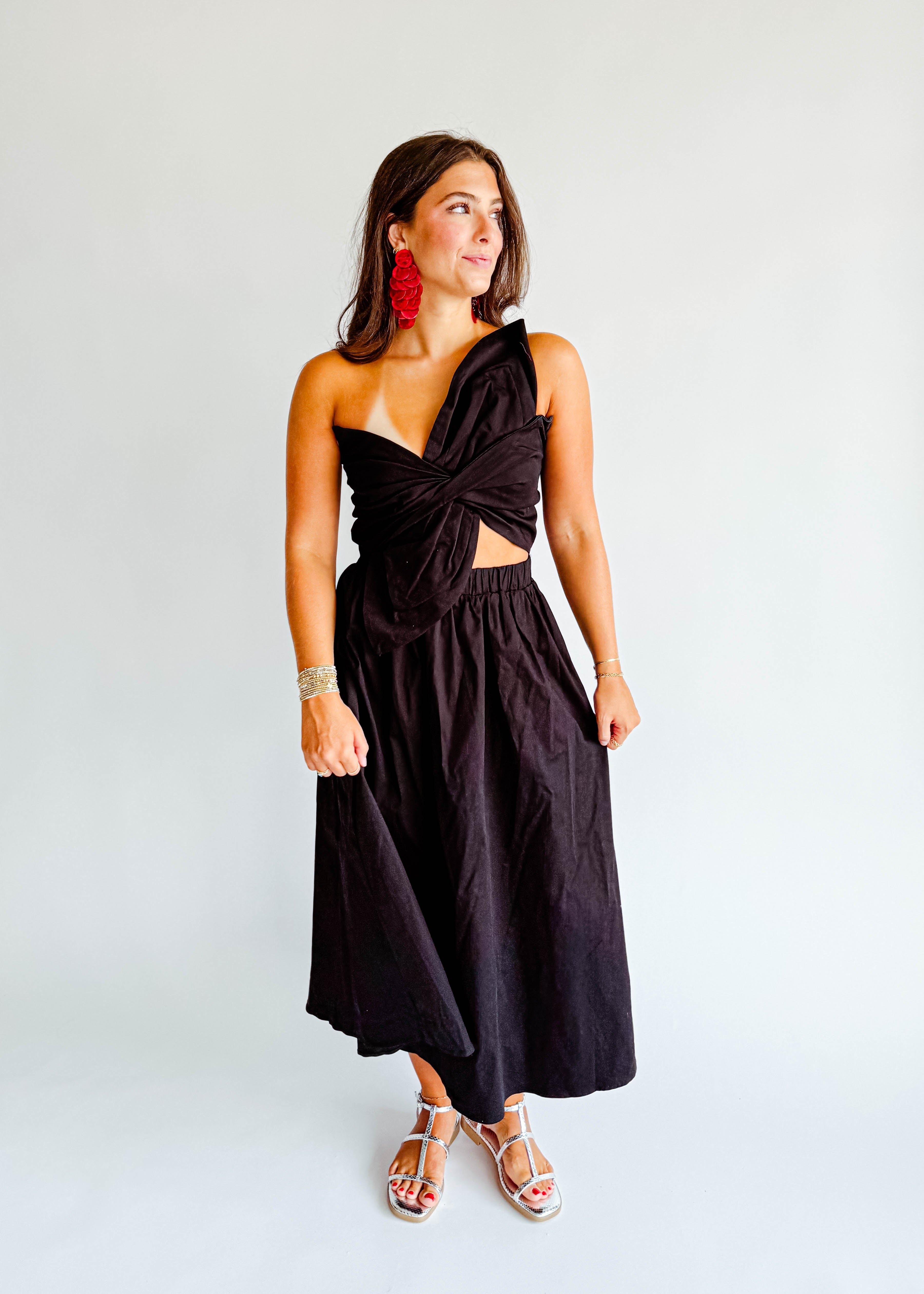 Vivica One-Shoulder Cutout Dress