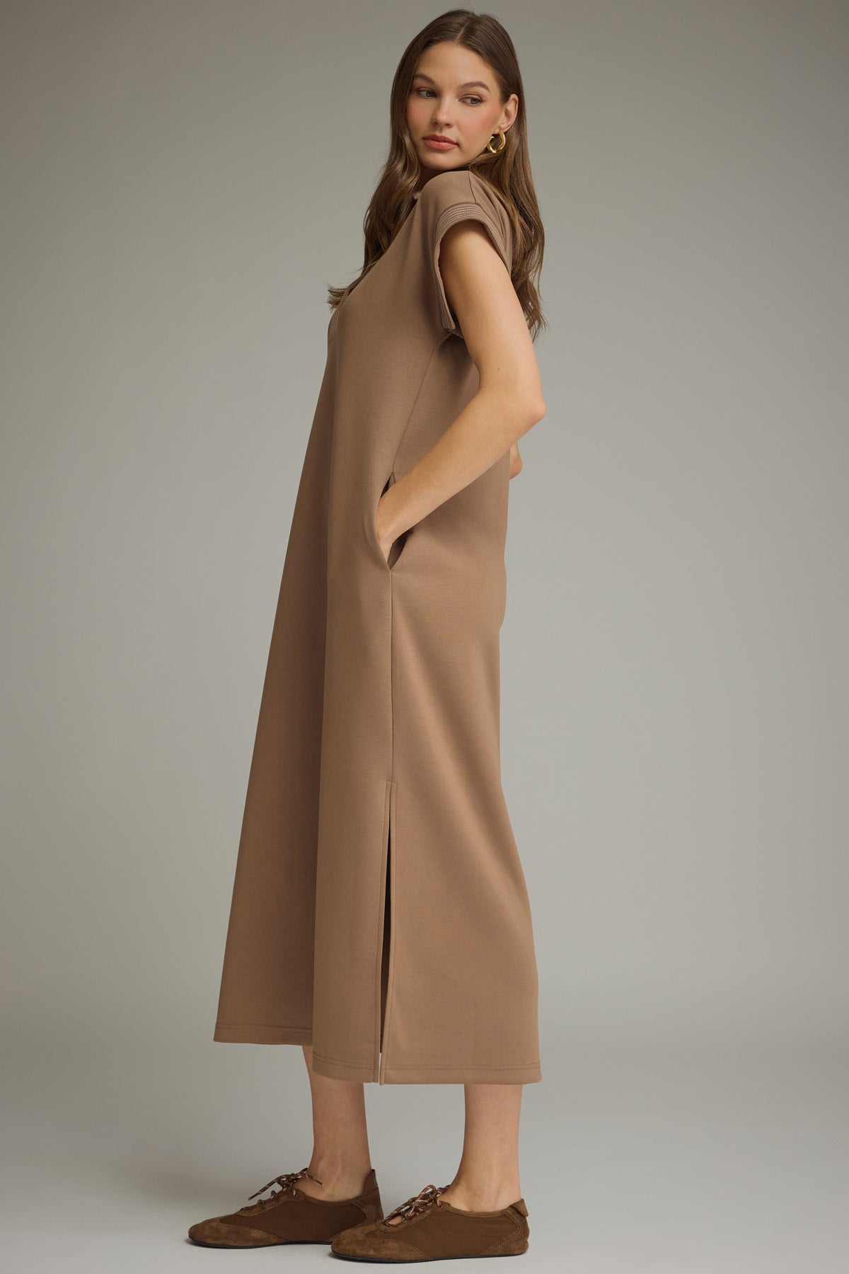 Callie Collared Midi Dress