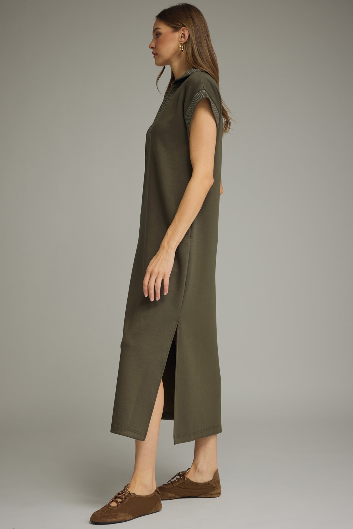 Callie Collared Midi Dress