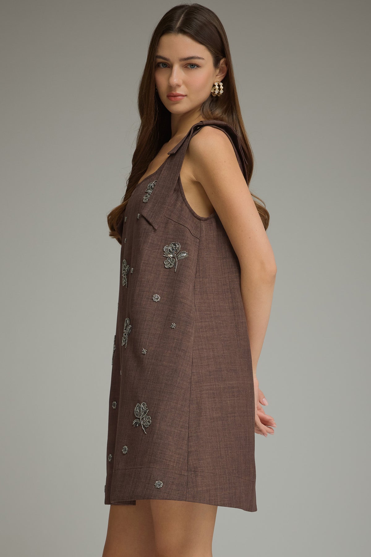 Cecily Bow Strap Midi Dress