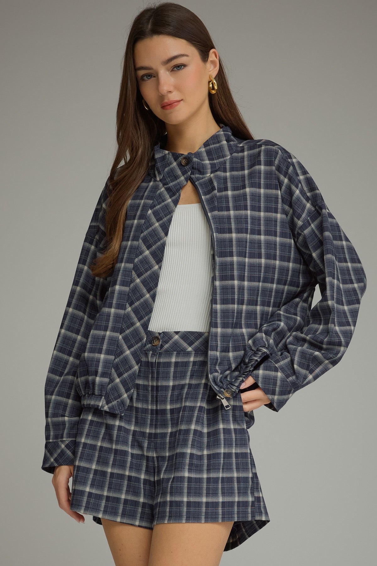Anniston Ember Plaid Jacket