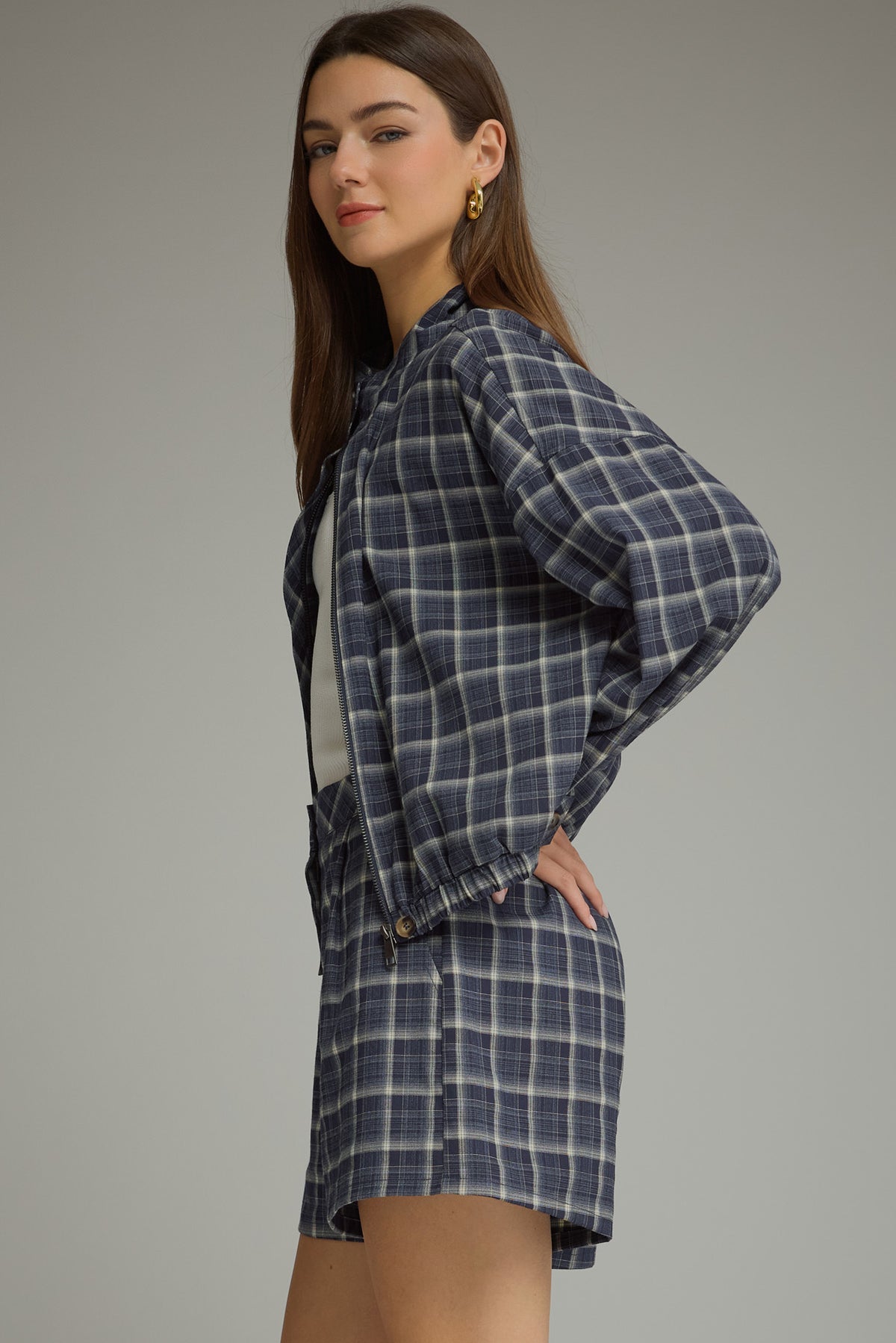 Anniston Ember Plaid Jacket