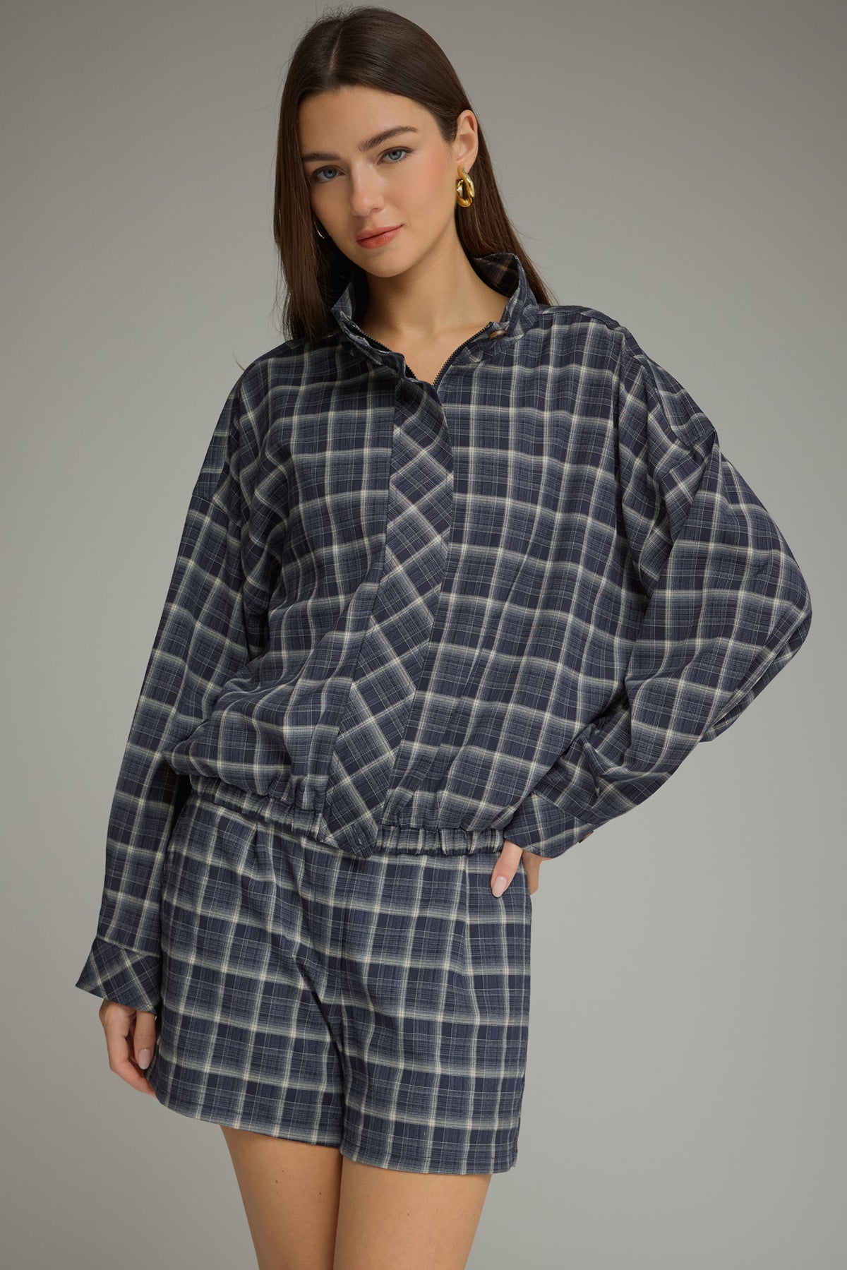 Anniston Ember Plaid Jacket