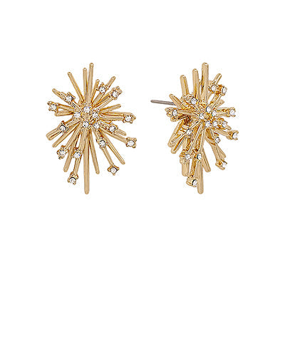 Starburst Rhinestone Earrings