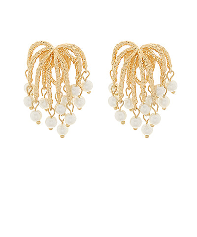 Fringe Pearl End Earrings