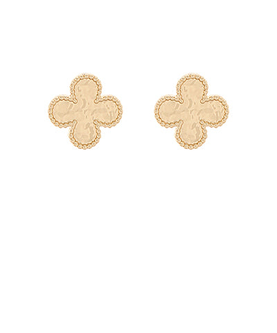 Gold Scalloped Earrings