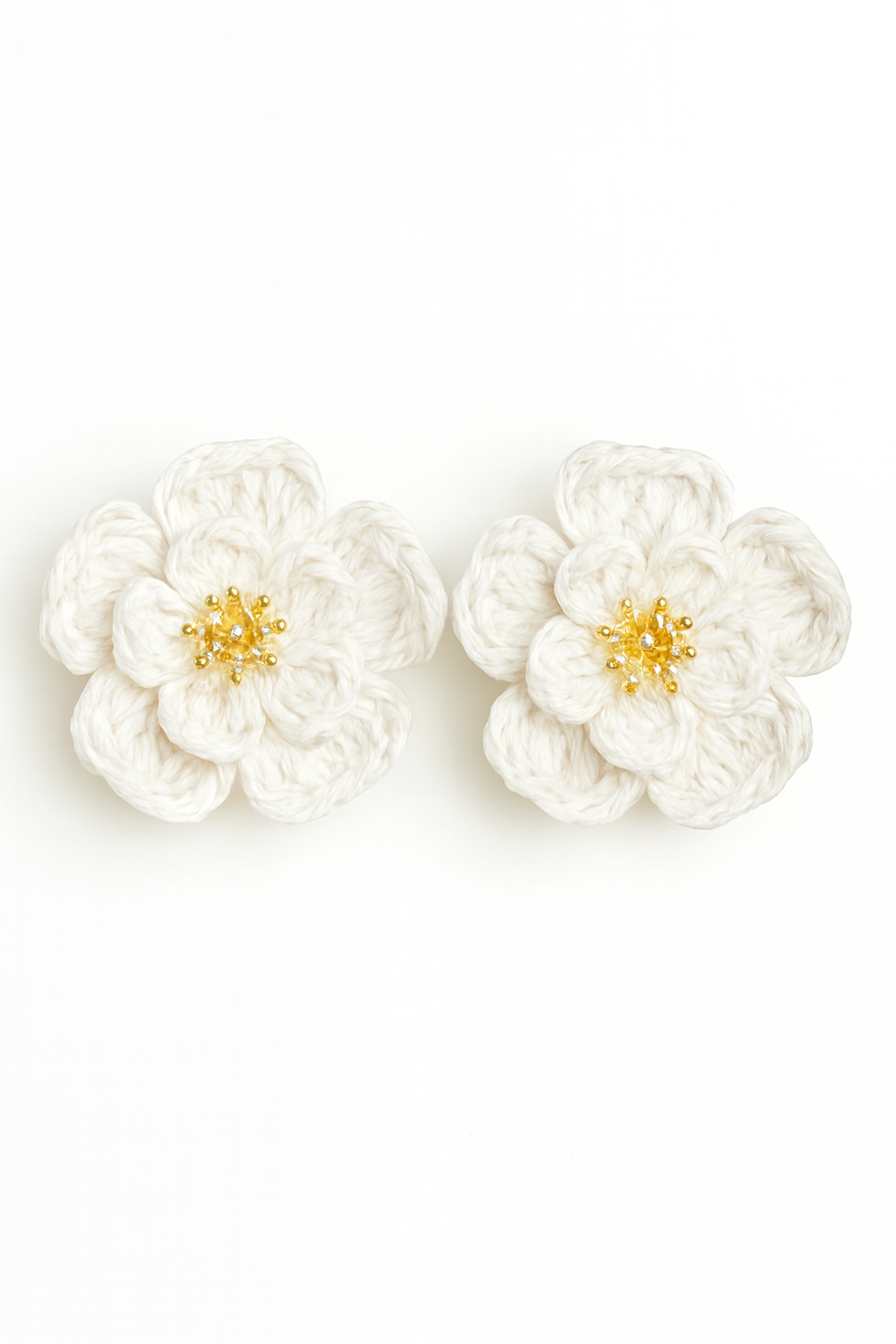 Serena Raffia Flower Earrings