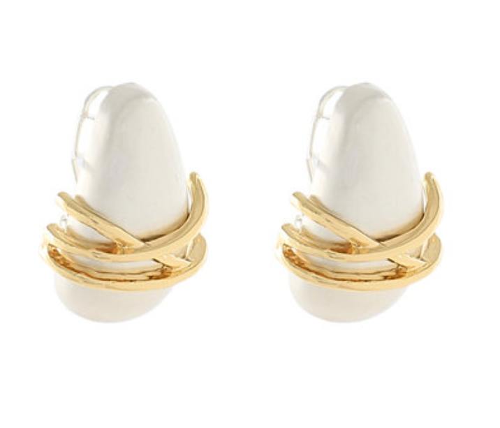 Wrapped Wire Teardrop Earrings