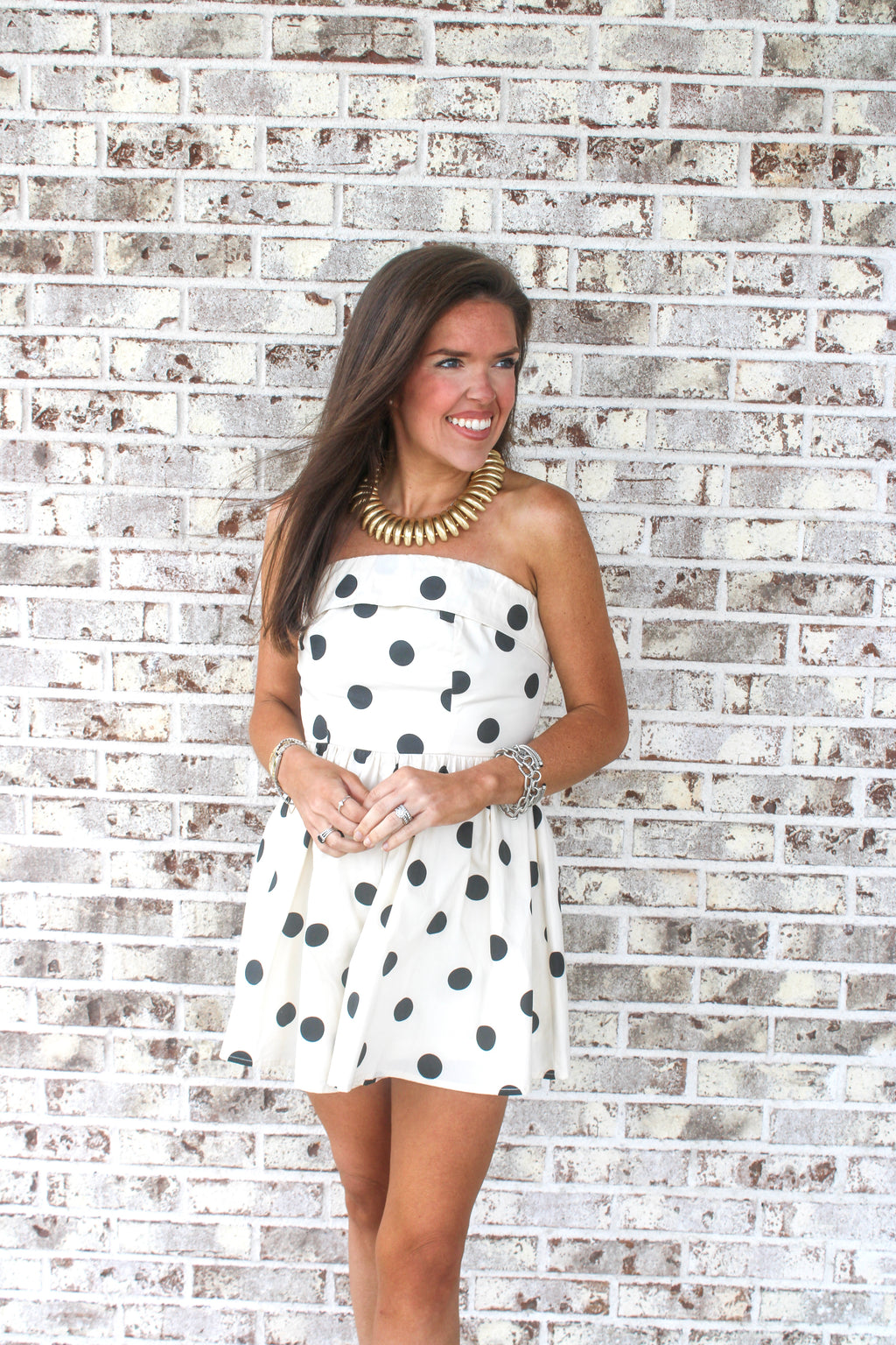 Cecilia Polka Dot Romper
