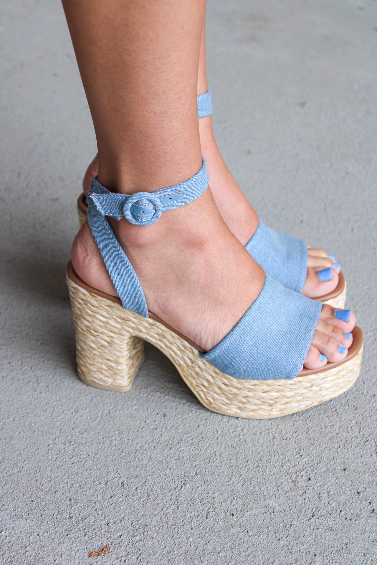 Everly Denim Heels