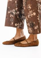 Raeven Ballet Flats Mid Brown Tulle