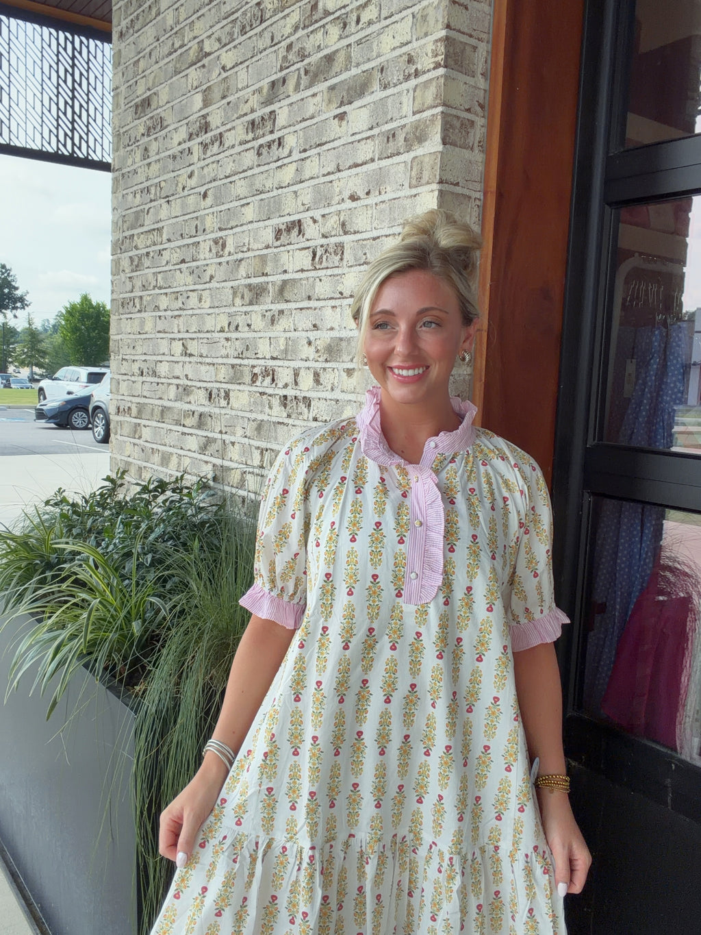 Clara Floral Puff Sleeve Dress
