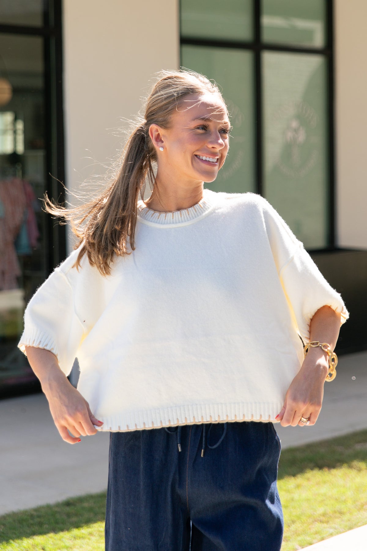 Mabel Stitch Oversized Sweater