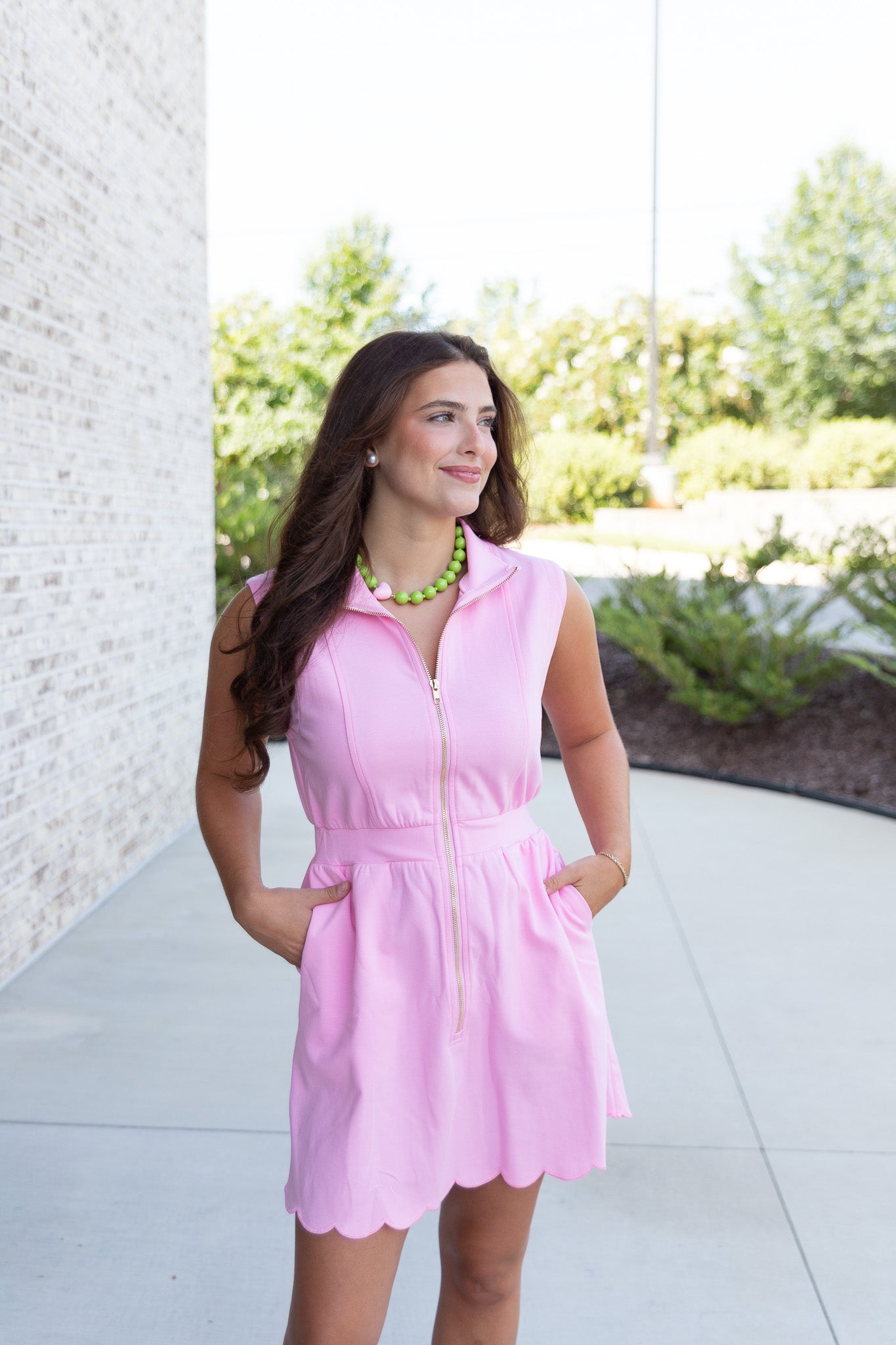 Rory Zip Front Mini Dress
