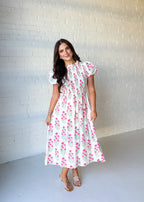 June Smocked Bodice Midi Dress