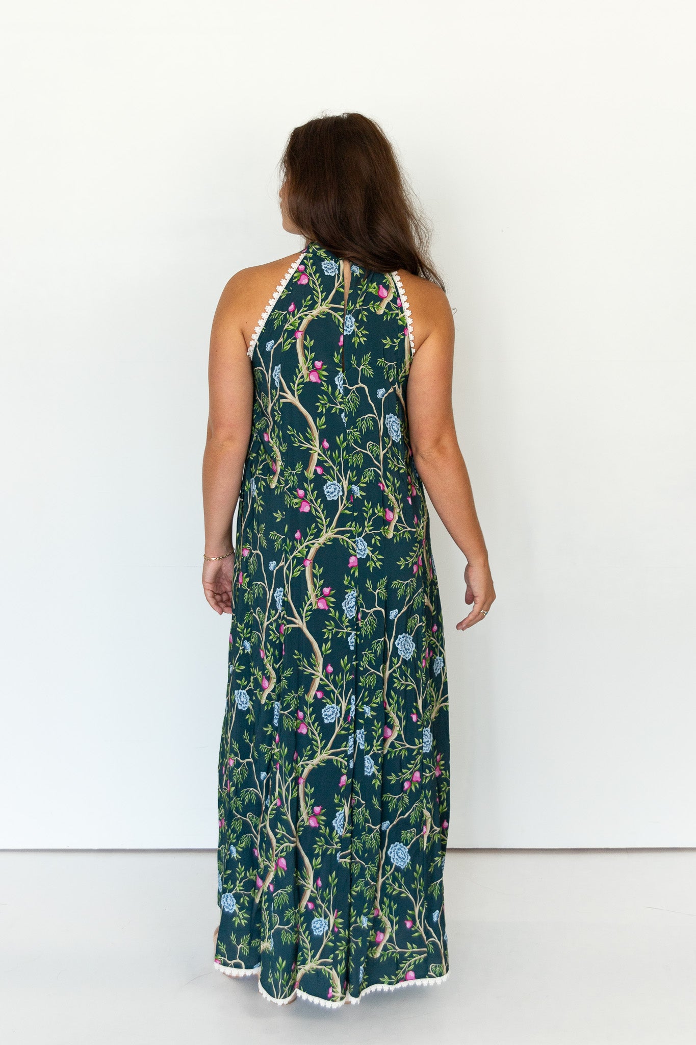 Nixie Floral Halter Maxi Dress