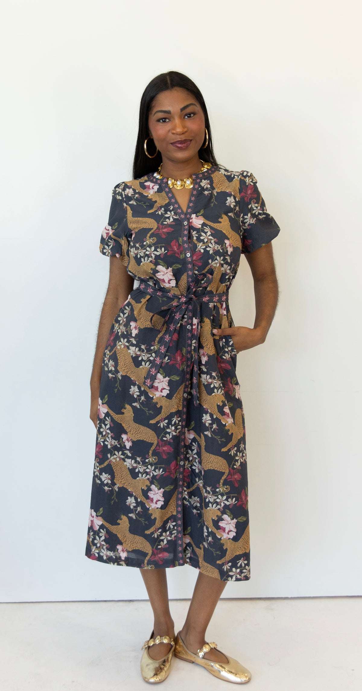 Into the Wild Midi Dress