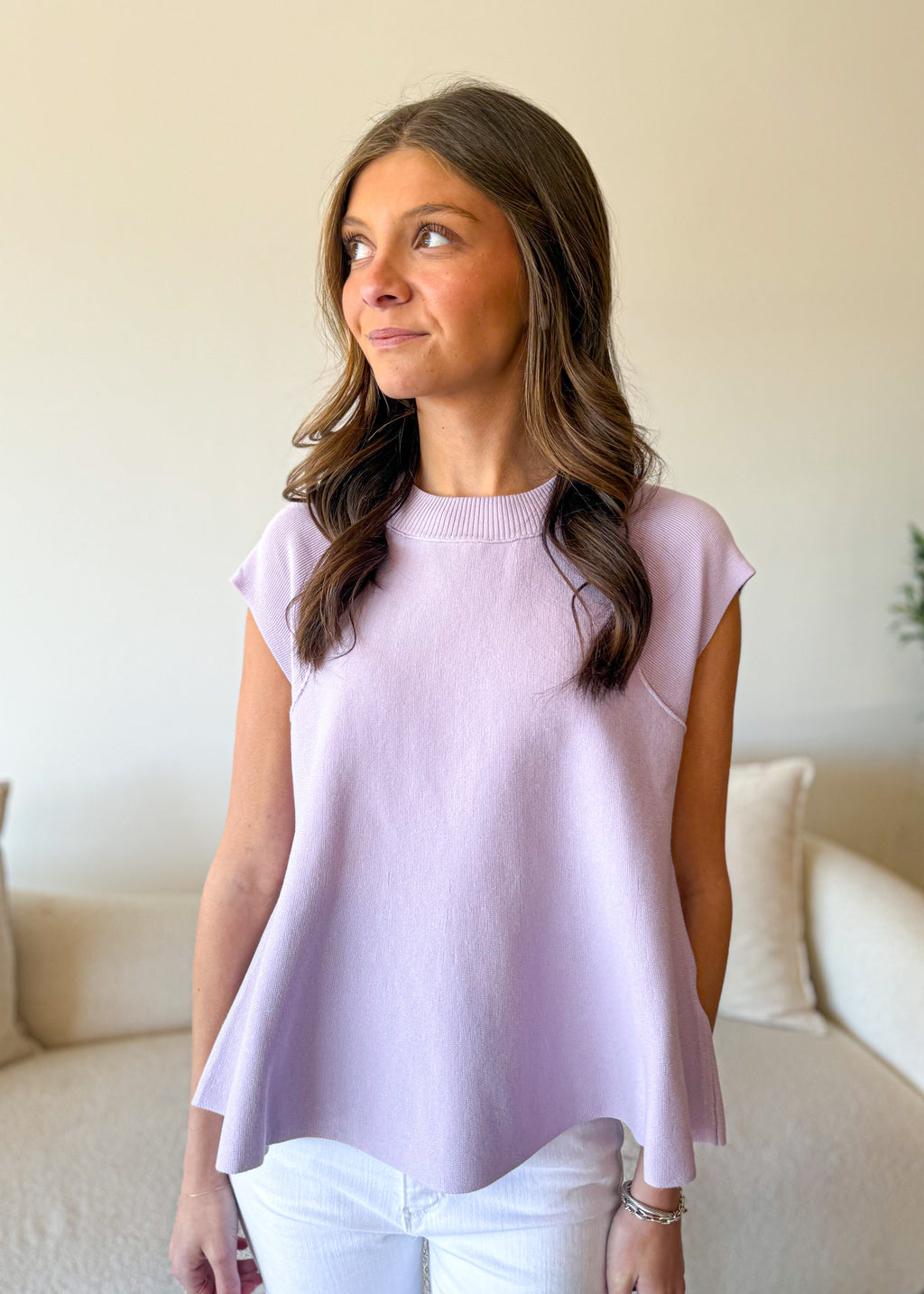 Soft Structure Sleeveless Top