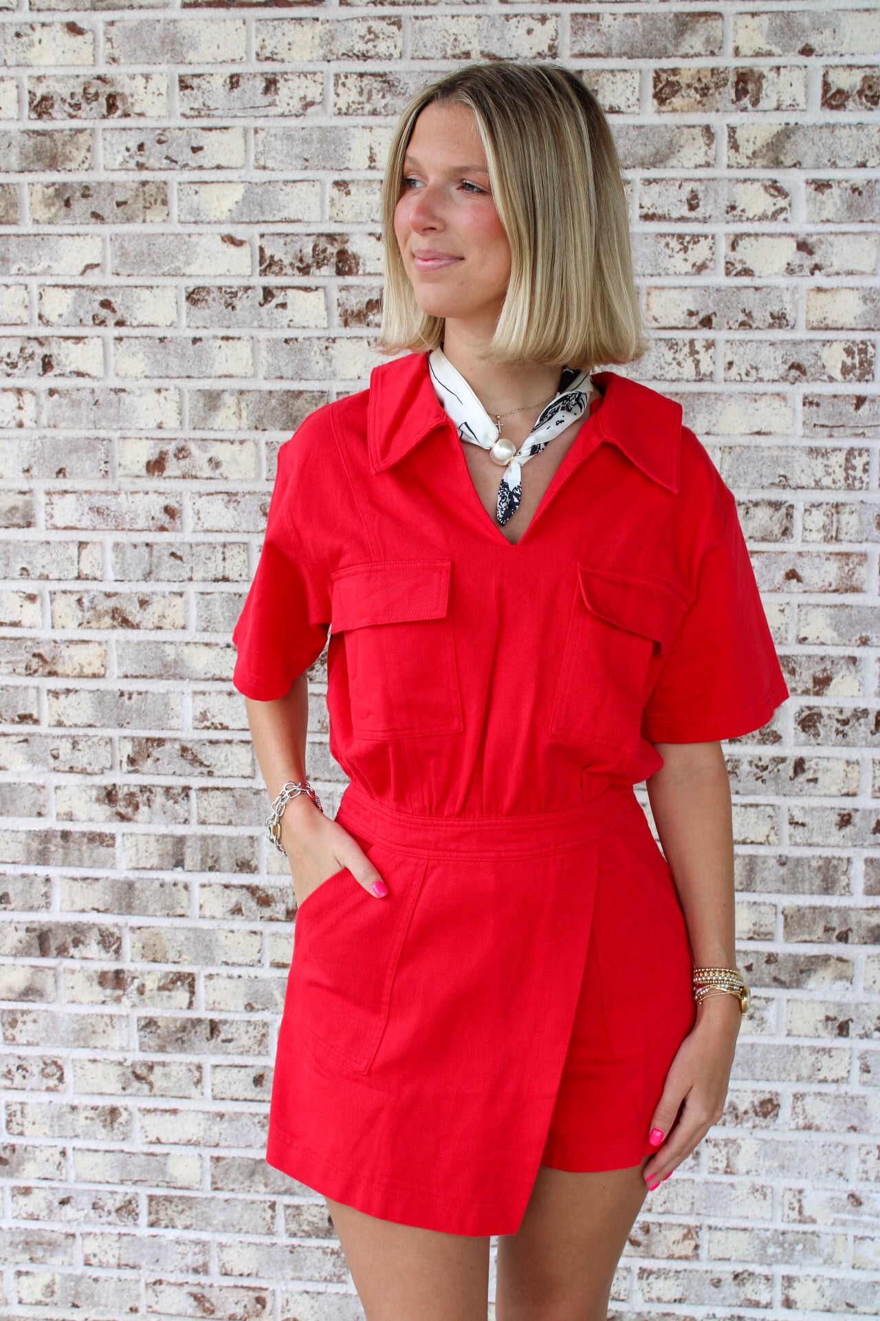 Alice Denim Romper