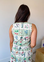 Petal Printed Midi Skirt