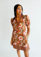 Maribel Puff-Sleeve Mini Dress