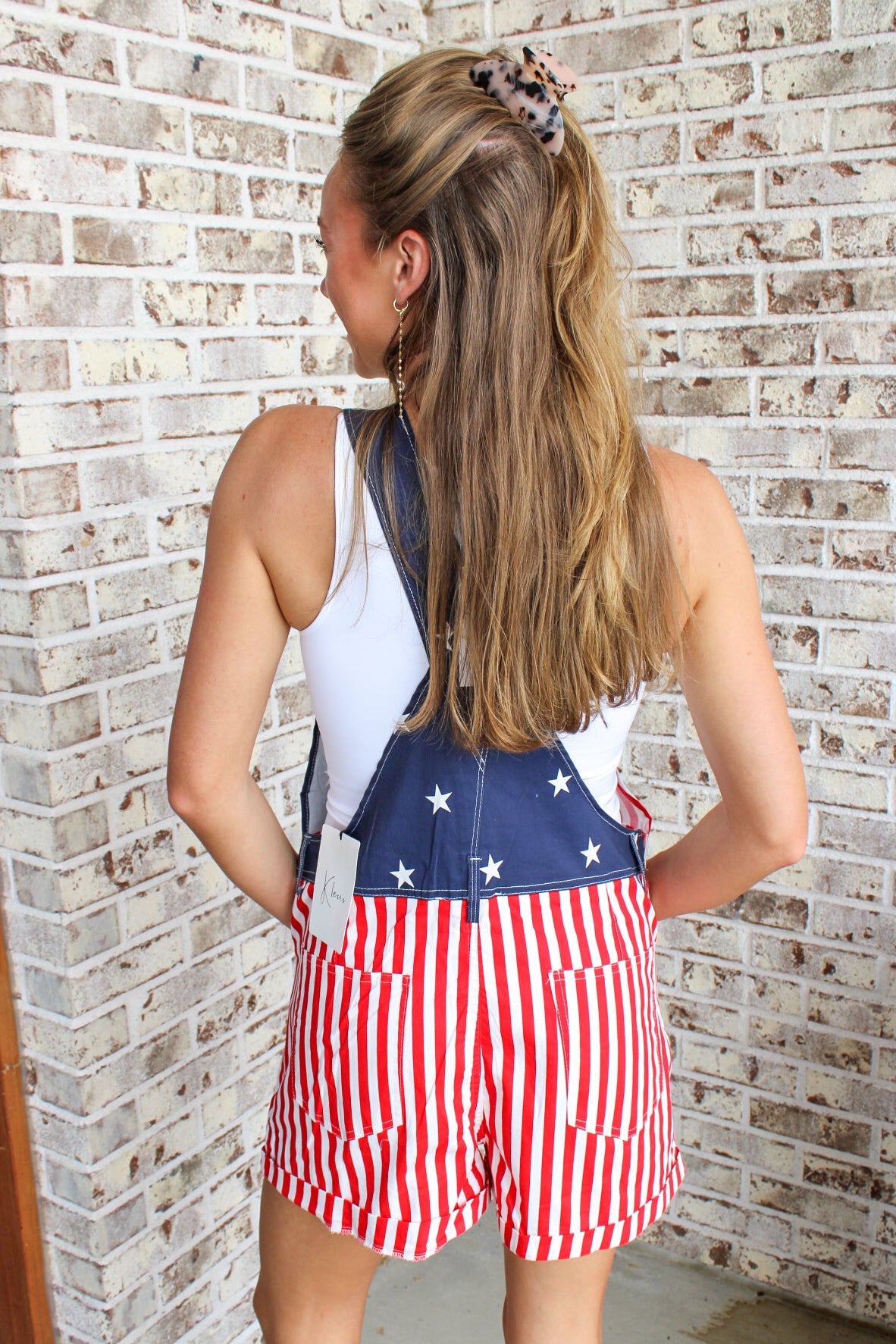 USA Flag Short Overalls