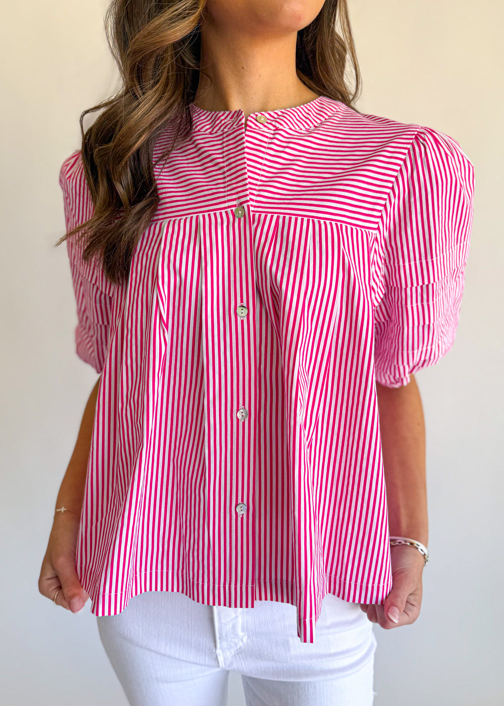 Lottie Puff Sleeve Swing Top