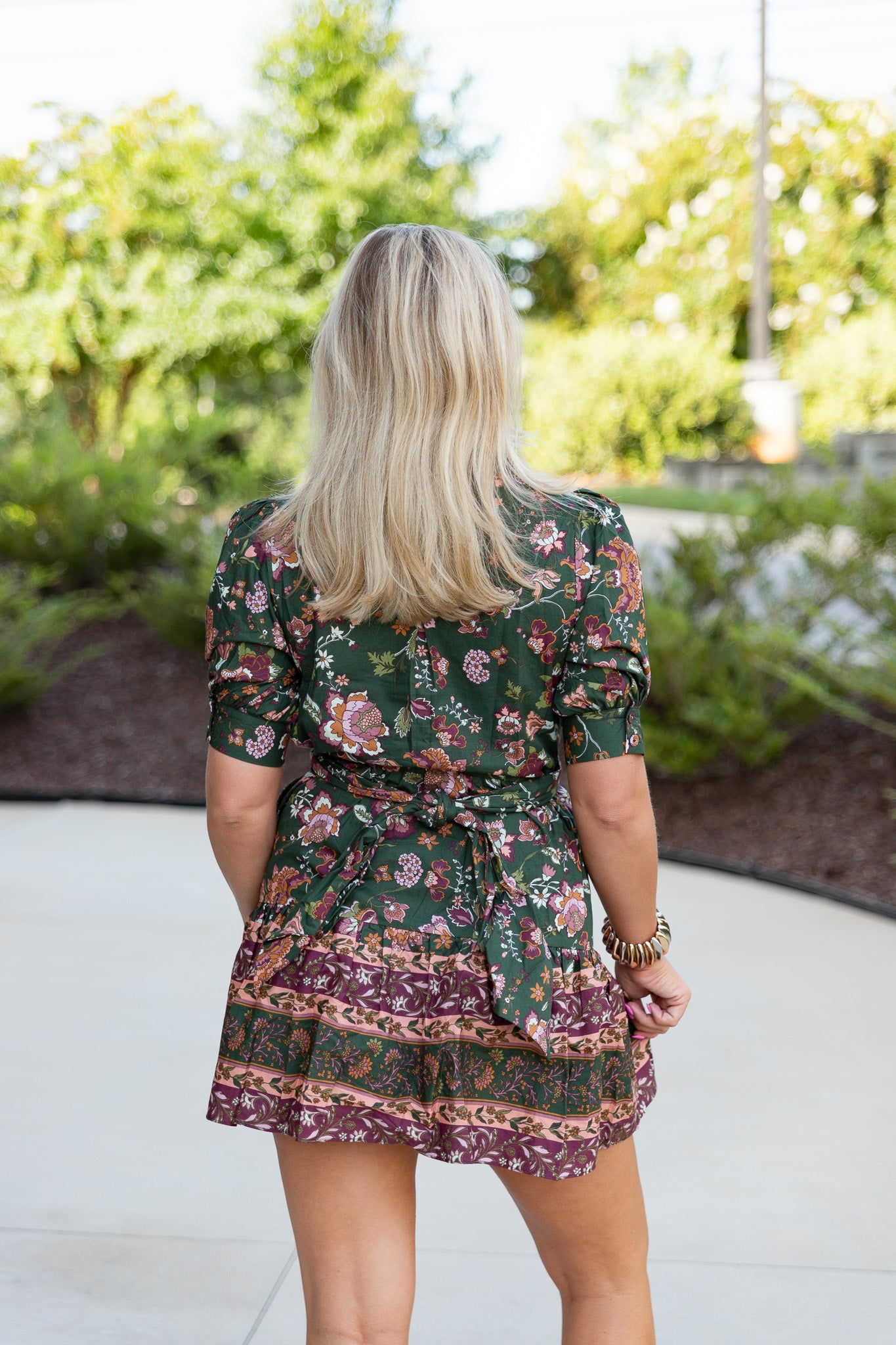 Dana Floral Wrap Mini Dress