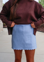 Briella Scallop Hem Skort