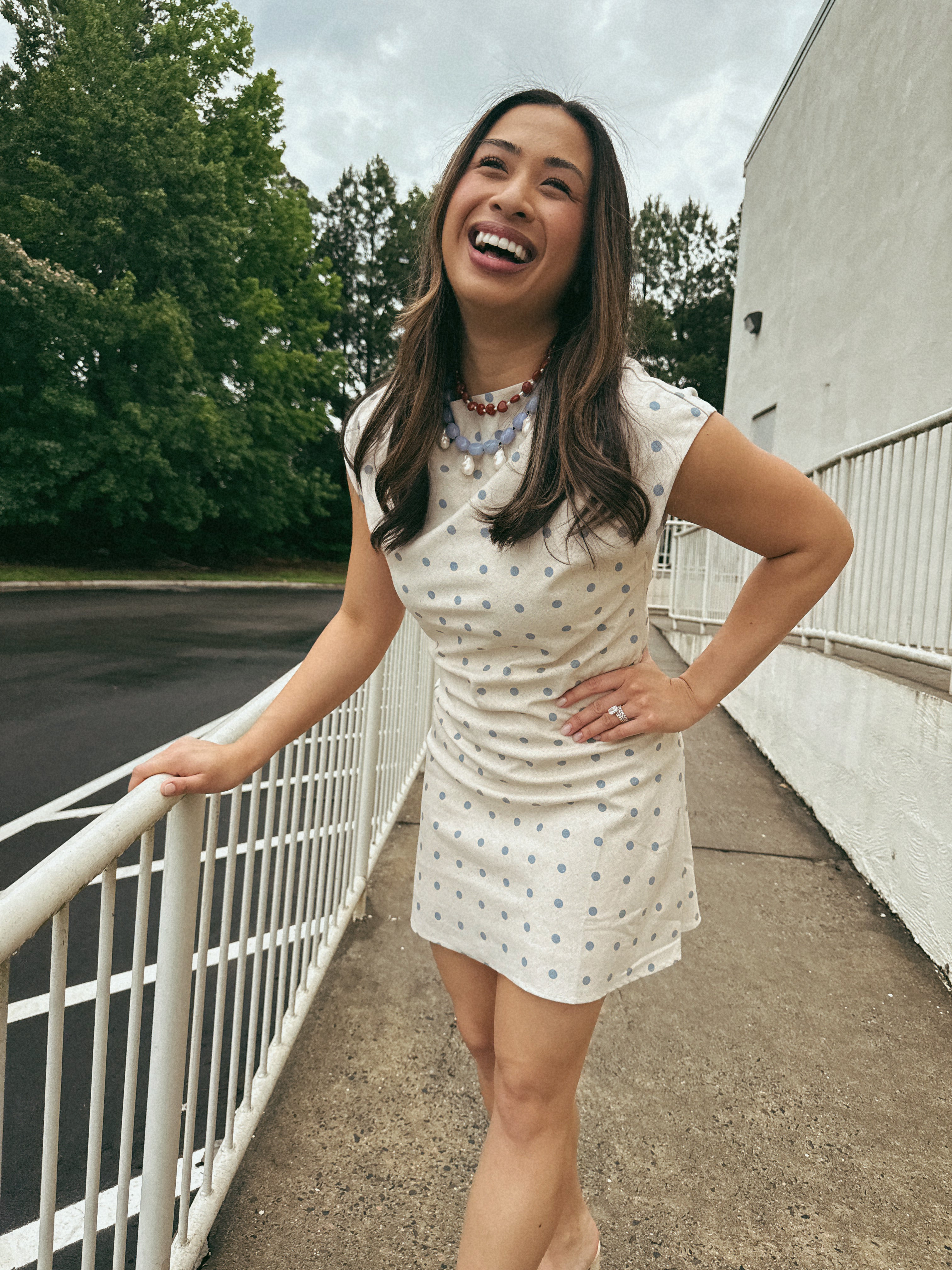 Meadow Polka Dot Mini Dress