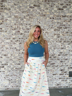 Positano Pesce Midi Skirt