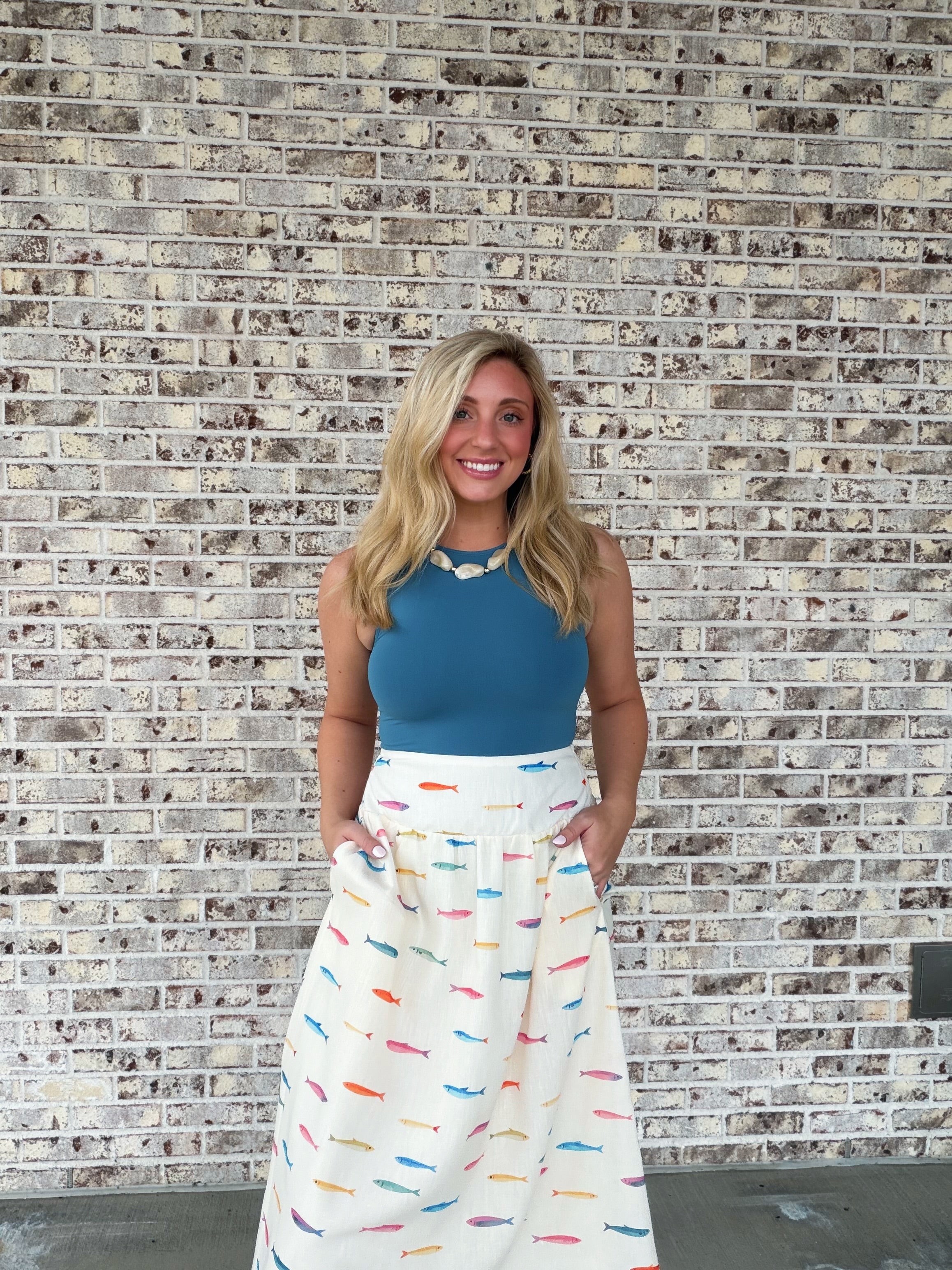 Positano Pesce Midi Skirt
