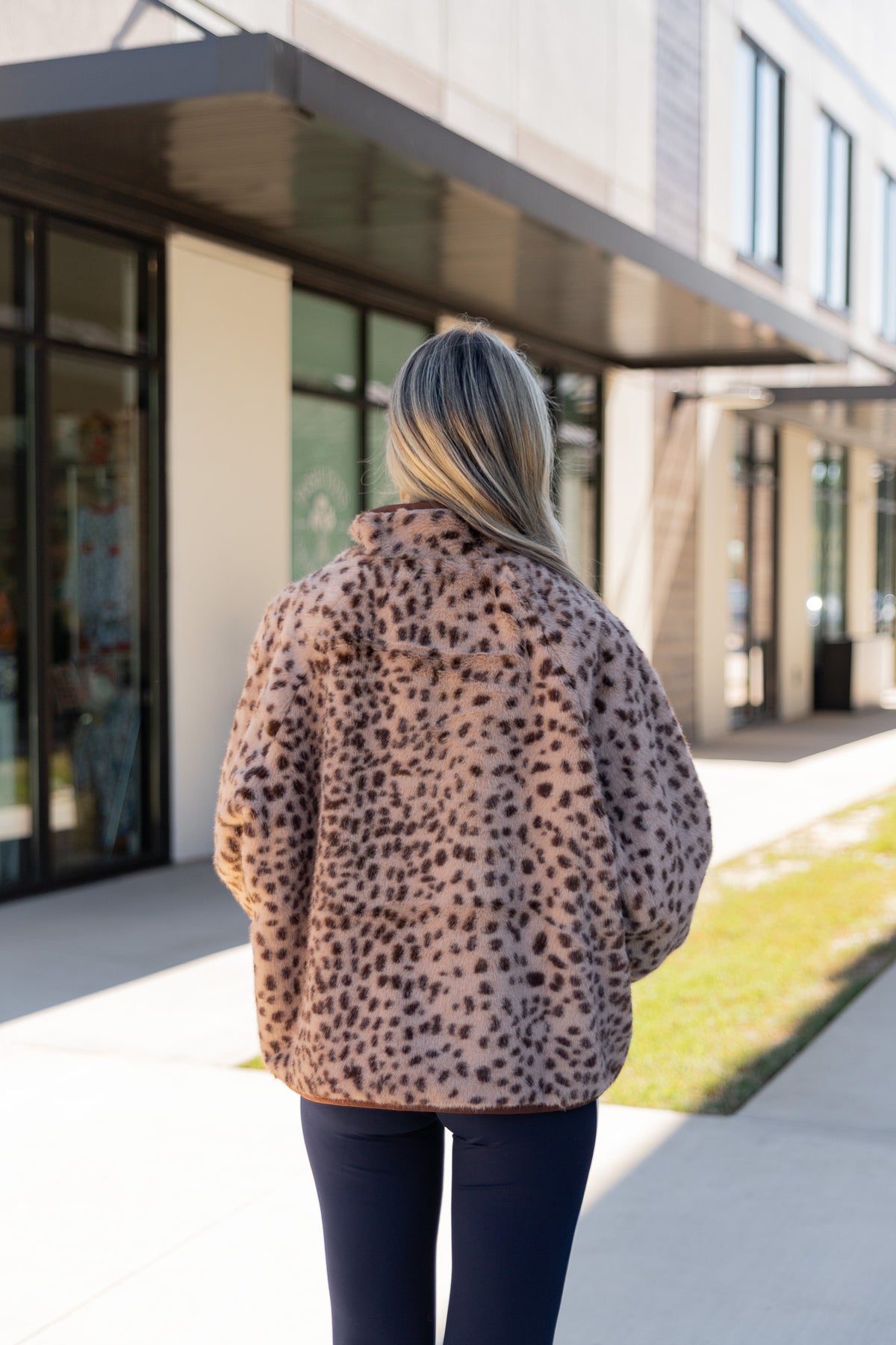 Dalia Deer Print Quarter Zip