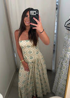 Anabel Spaghetti Strap Midi Dress