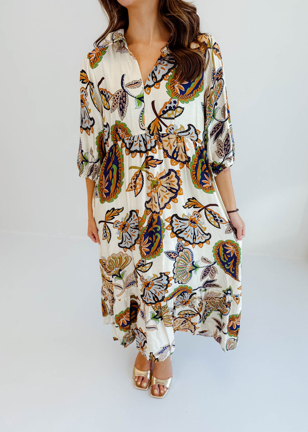 Alice Paisley Midi Dress