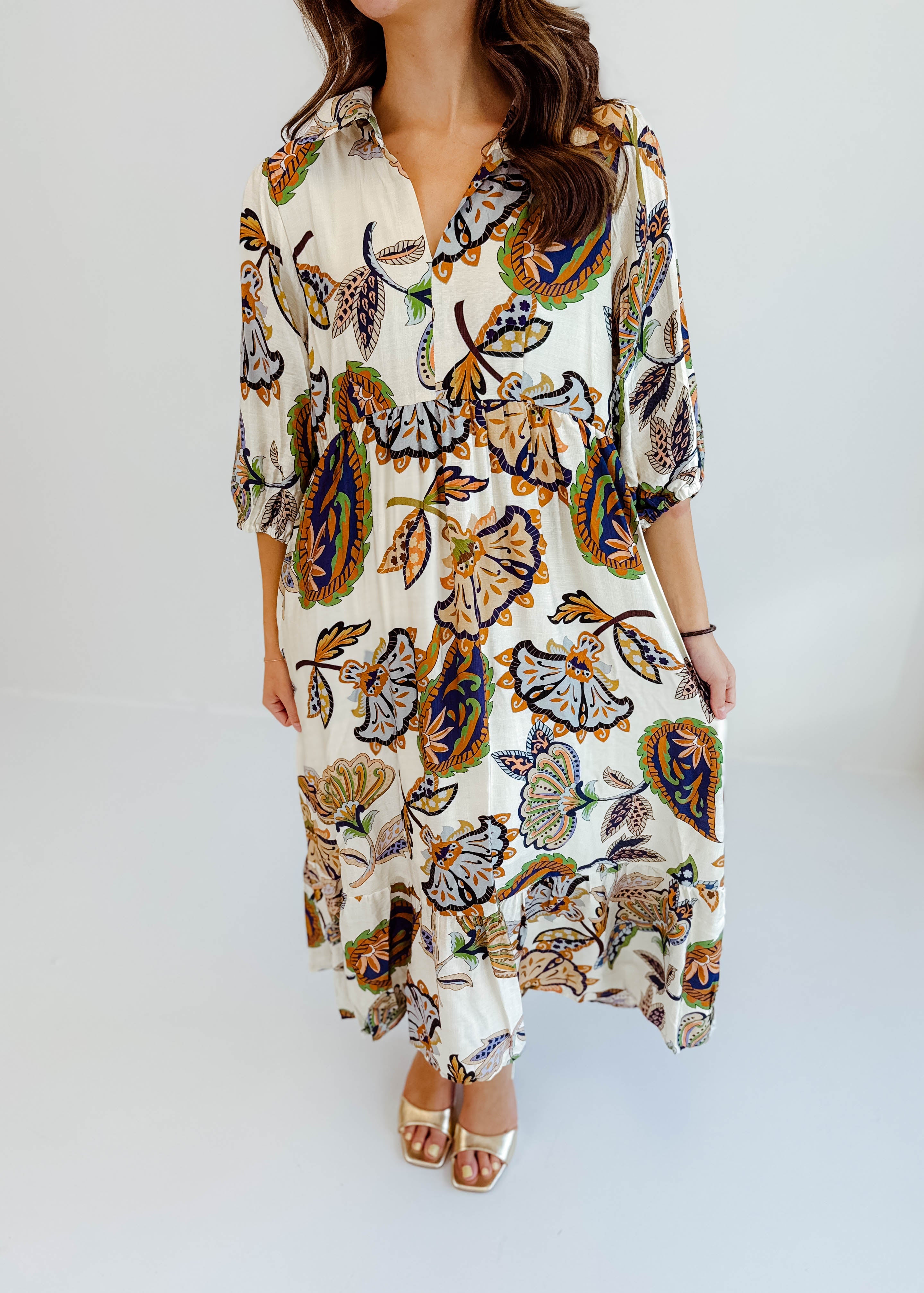 Alice Paisley Midi Dress