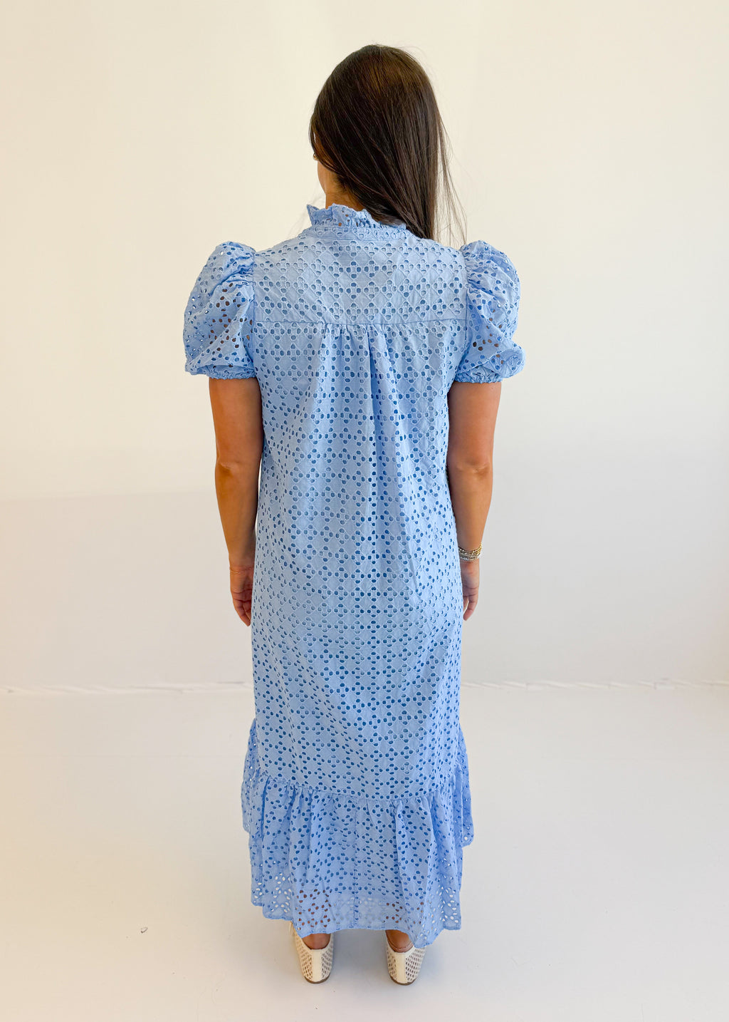 Holland Puff Sleeve Midi Dress