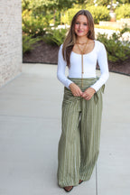 Stephanie Wrap Wide Leg Pants