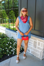 Seraphina Denim Romper
