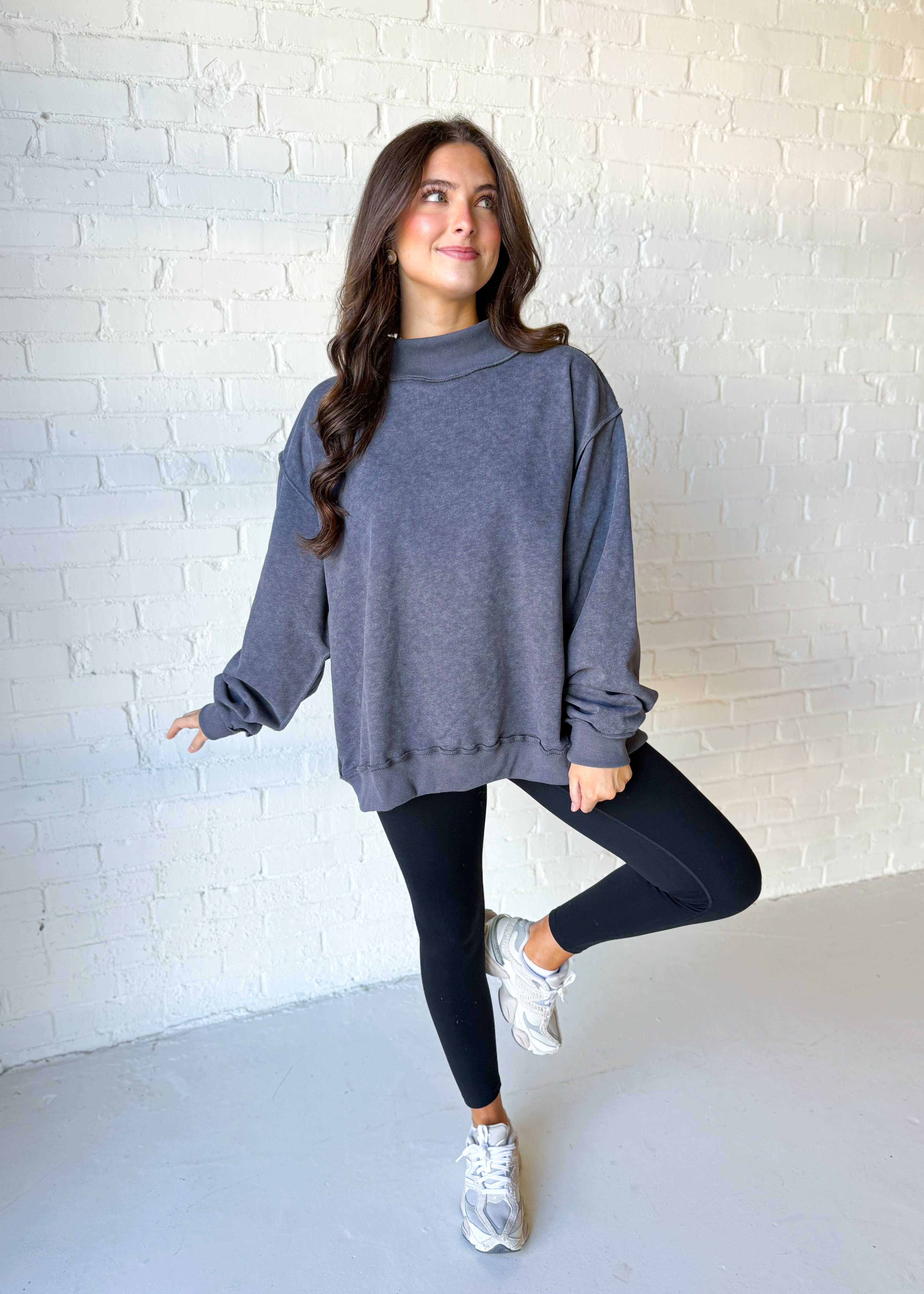 Vintage Wash Oversized Sweatshirt