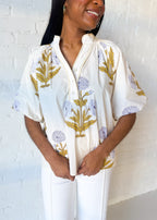 Rosie Split Neck Top