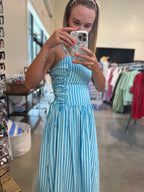 Collins Striped Midi Dress