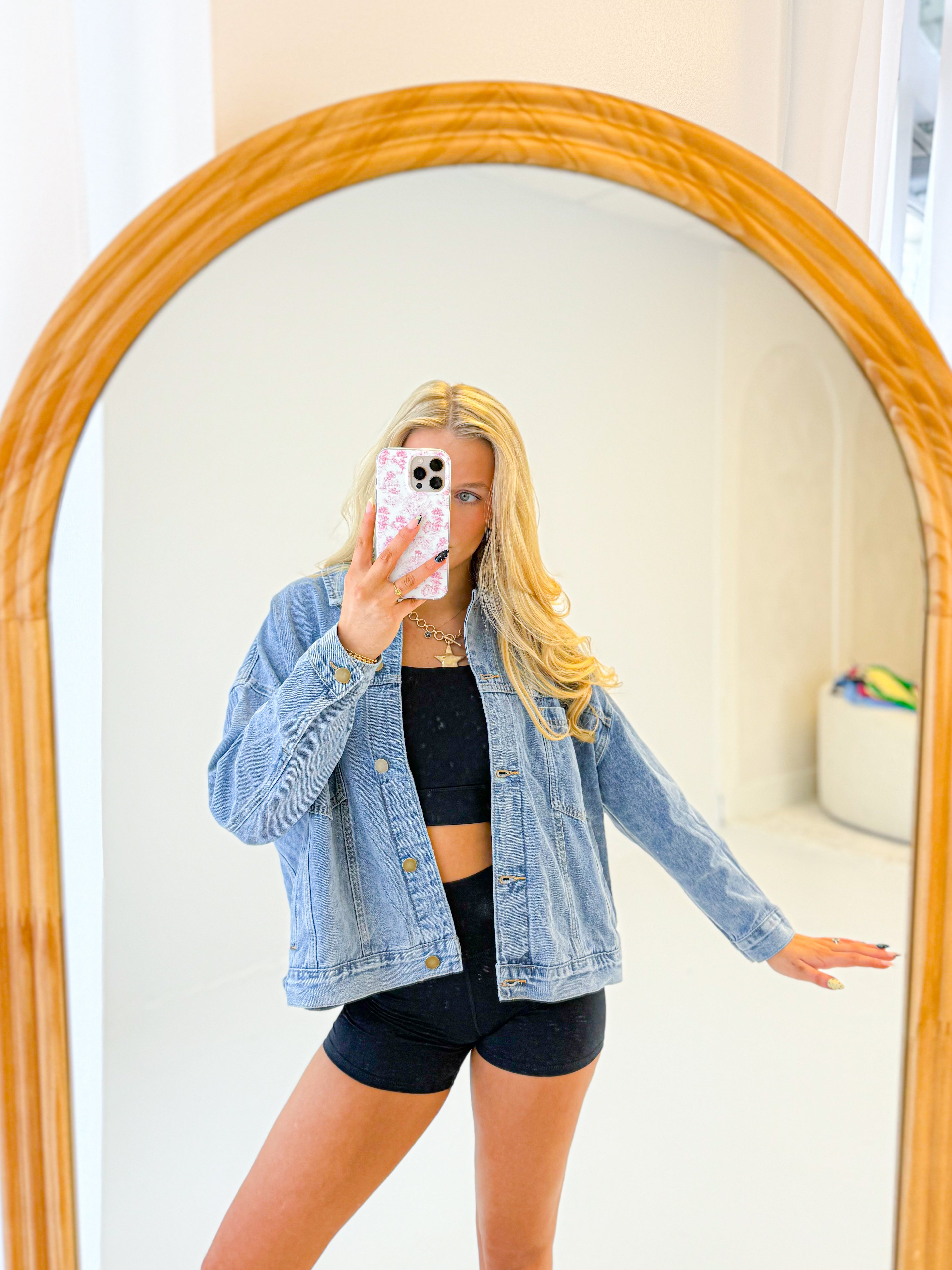 Boxy Denim Trucker Jacket