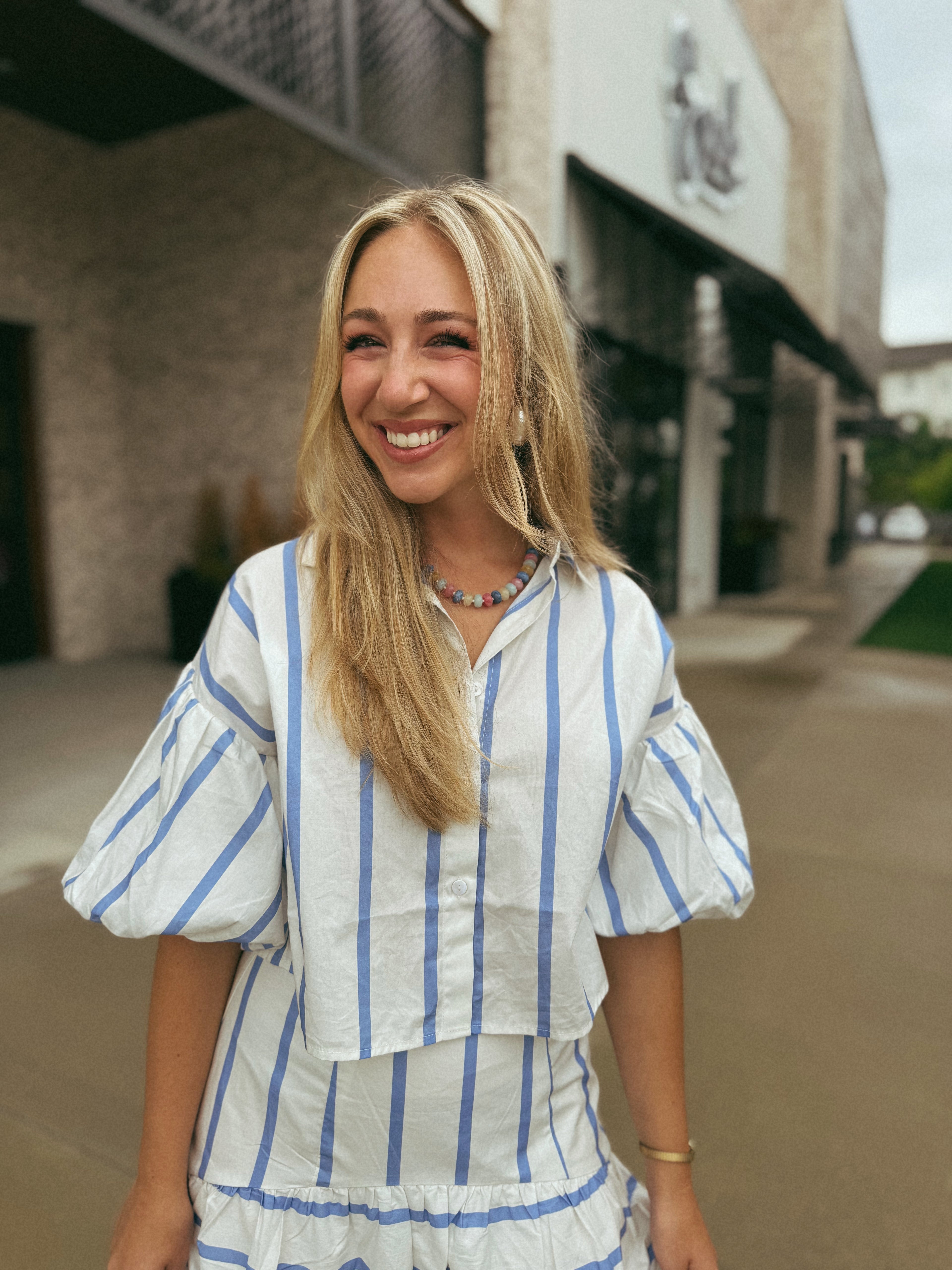 Capri Striped Crop Top