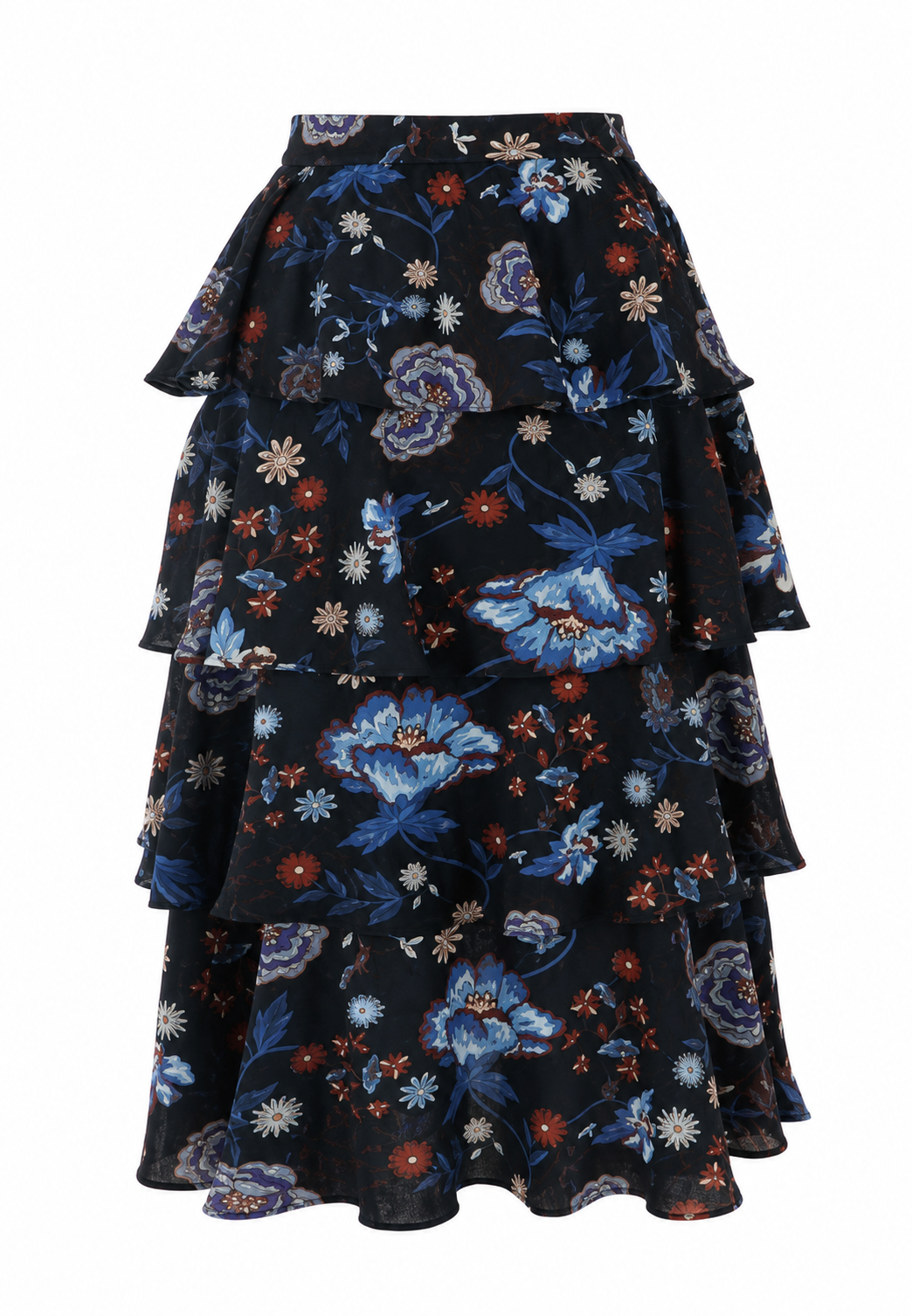 Georgie Tiered Floral Maxi Skirt
